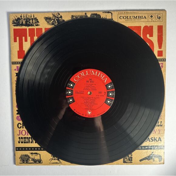 THE BIG HITS LP Columbia Records, CL-1353 Johnny Cash/Lefty Frizzell/& More - Picture 3 of 4